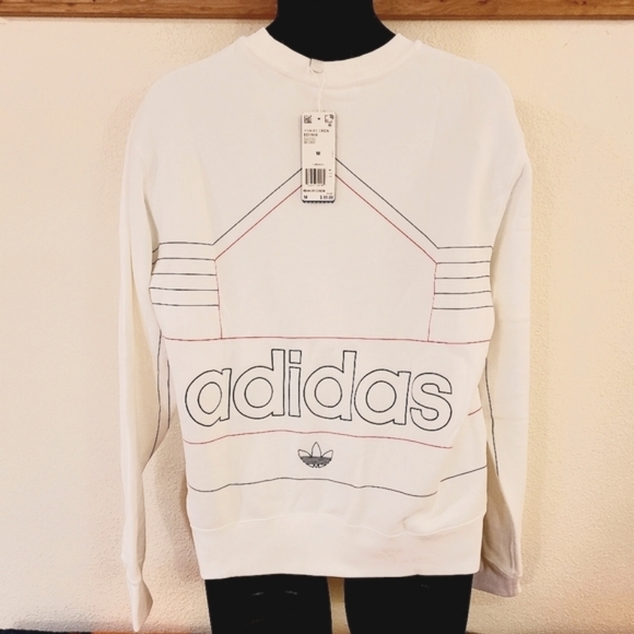 Adidas Rivalry Crewneck Embroidered Sweatshirt - Picture 3 of 7